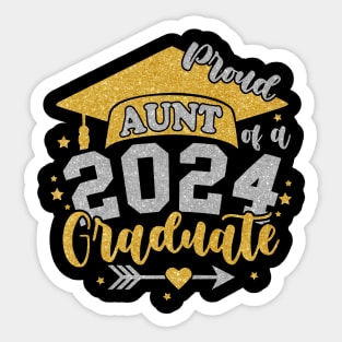 Aunt Senior 2024, Proud Aunt  of a Class of 2024 Graduate Sticker